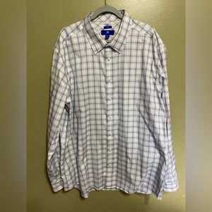 Plaid Egara Button‎ Down Shirt, Size 3XLT